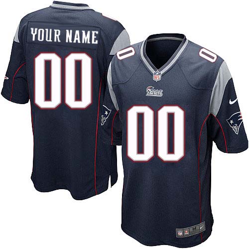 Nike New England Patriots Customized Navy Blue Stitched Youth NFL Jersey